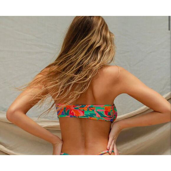 NWT Stone Fox Swim Stained Glass Lele Bikini Top Size XL - Picture 2 of 7